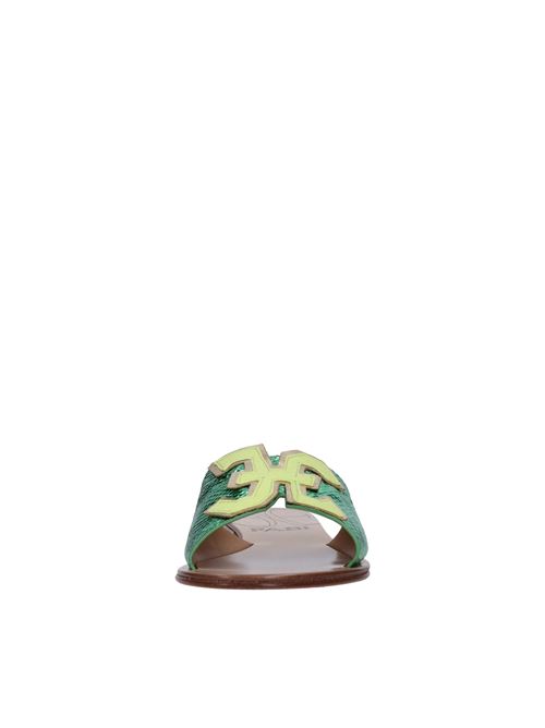Mules in pelle FABI | FD6647B MINI VIPERVERDE